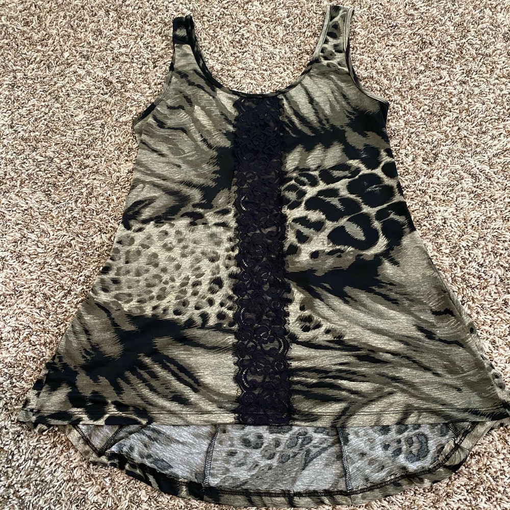 Animal print tank top by Studio Y